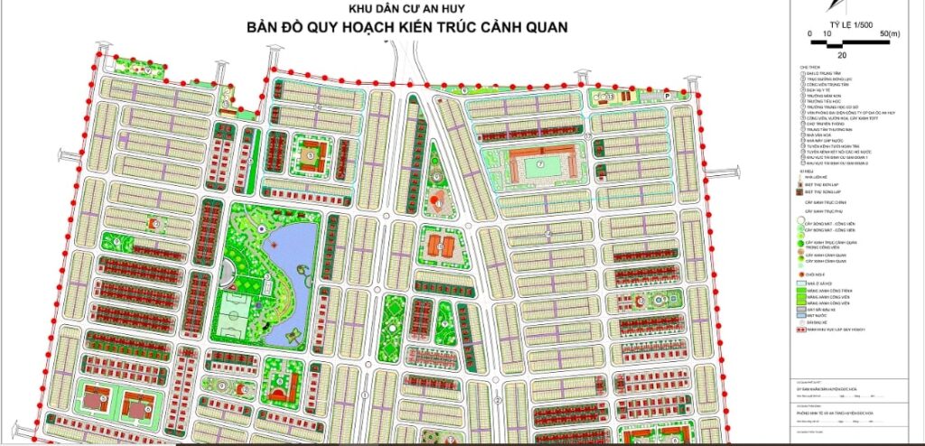 mặt bằng tổng thể dự án An Huy Mỹ Việt 2